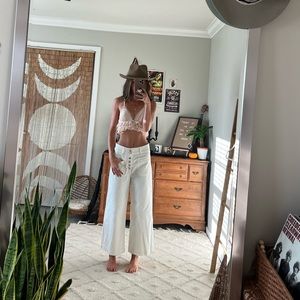 Free People wide leg jeans